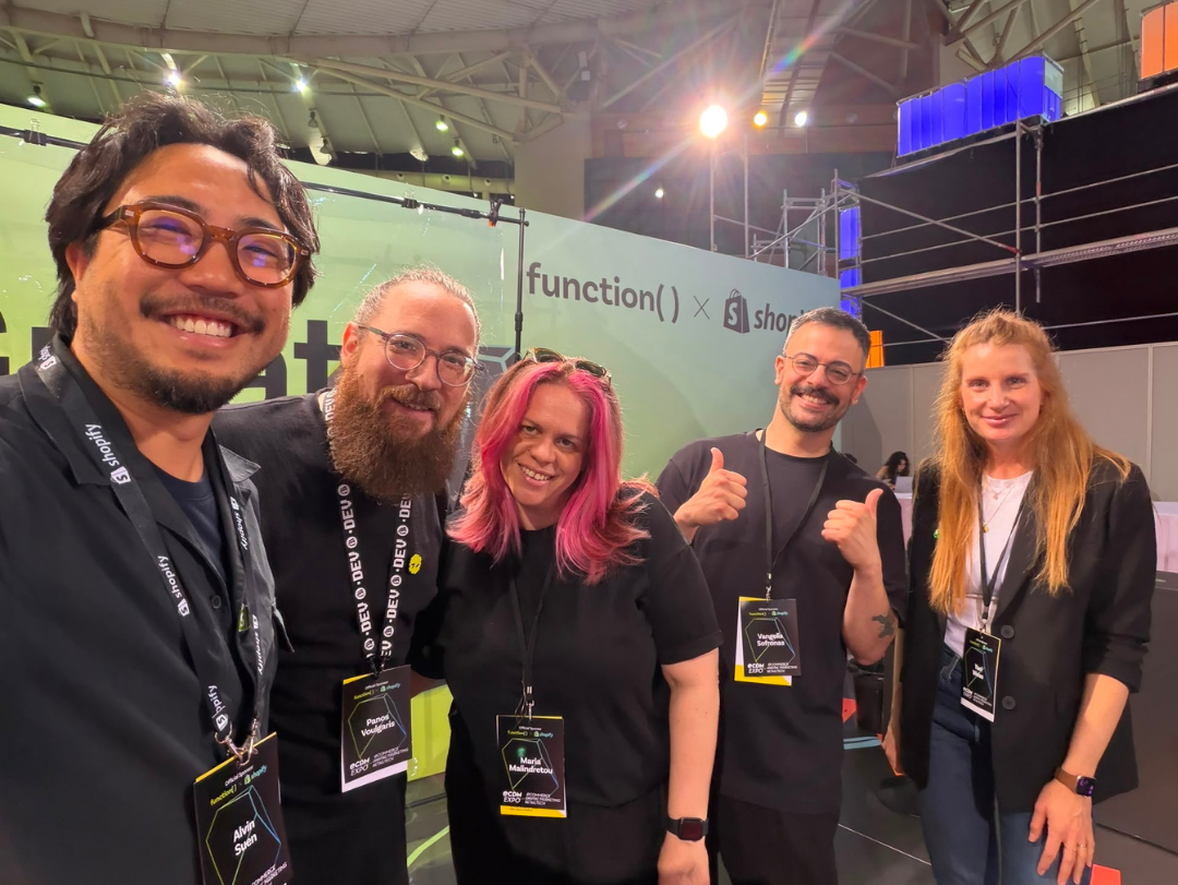 function() x Shopify: Two days in Athens, full of workshops, meetups & roundtable talks worth taking notes on.